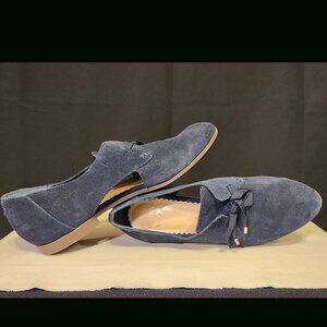 Crown & Ivy cut-out suede loafers